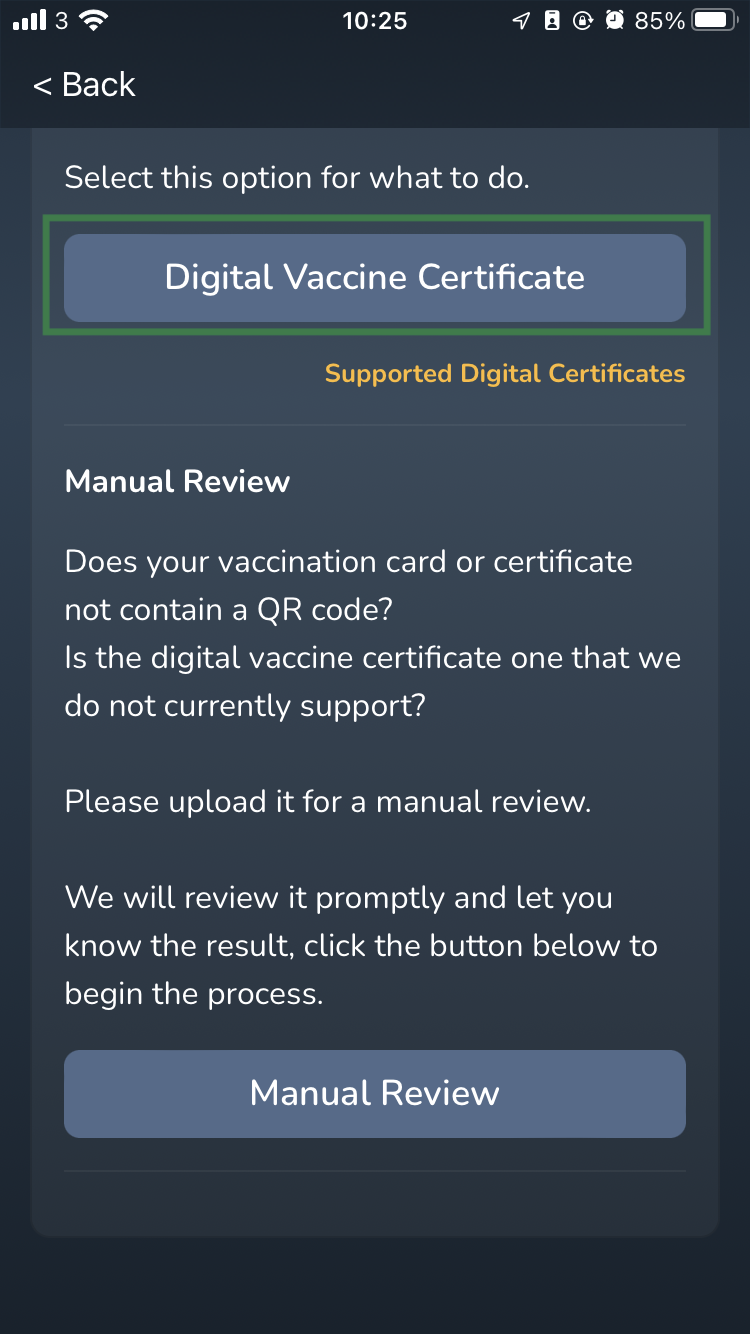 Submitting a Covid 19 Vaccine for review VeriFLY